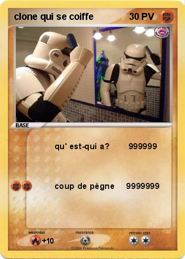 Pokemon clone qui se coiffe