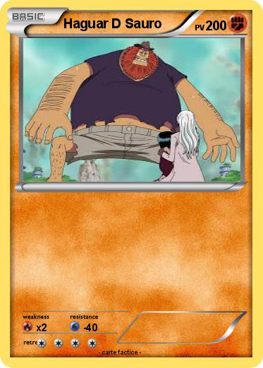 Pokemon Haguar D Sauro