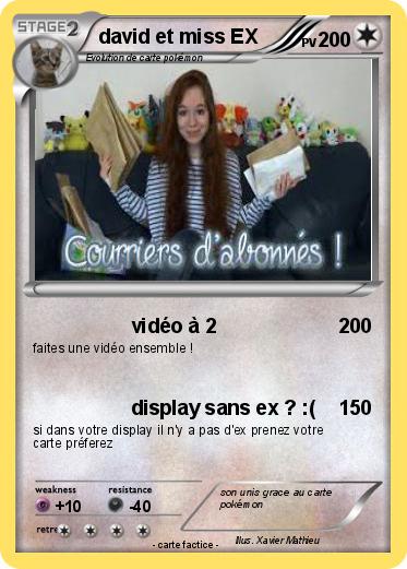Pokemon david et miss EX