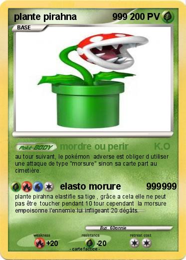 Pokemon plante pirahna              999
