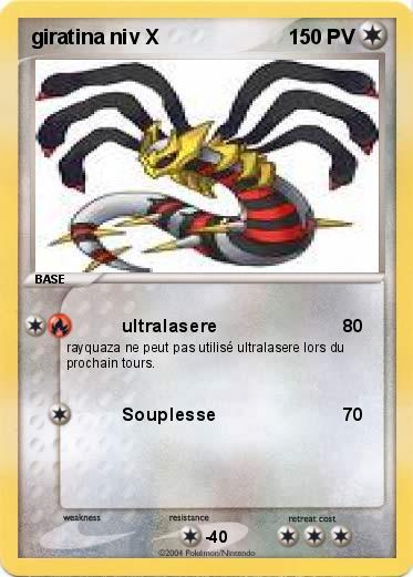 Pokemon giratina niv X