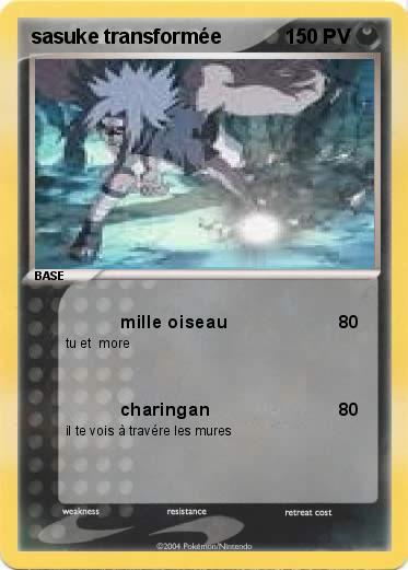 Pokemon sasuke transformée