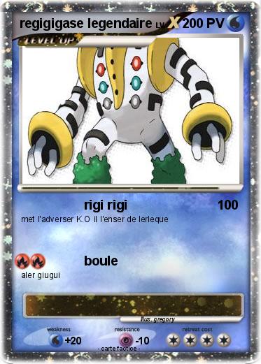 Pokemon regigigase legendaire