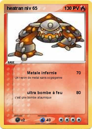 Pokemon heatran niv 65 