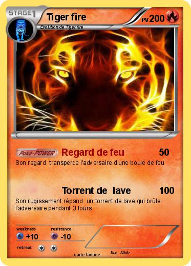 Pokemon Tiger fire