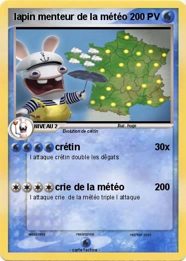 Pokemon lapin menteur de la météo