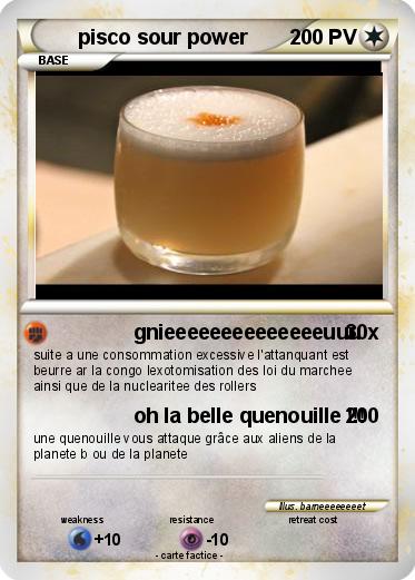 Pokemon pisco sour power
