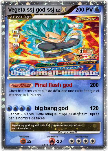 Pokemon Vegeta ssj god ssj