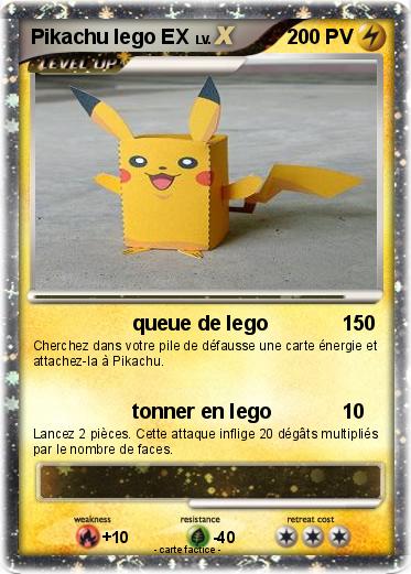 Pokemon Pikachu lego EX