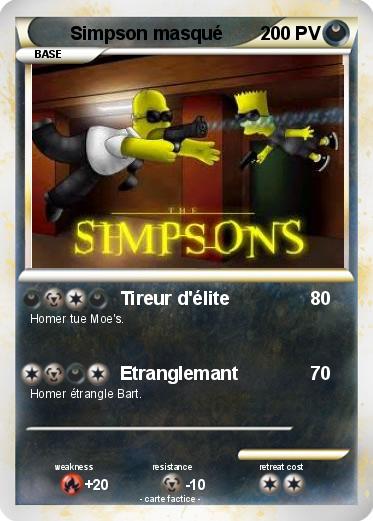 Pokemon Simpson masqué