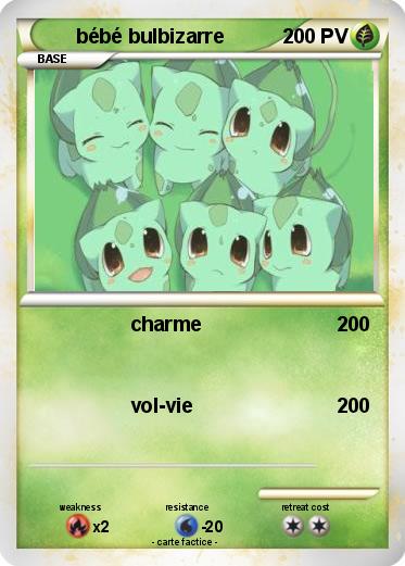 Pokemon bébé bulbizarre