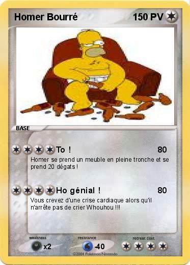 Pokemon Homer Bourré