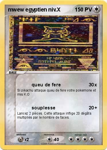 Pokemon mwew egyptien niv.X
