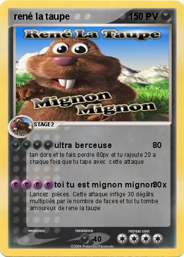 Pokemon rené la taupe