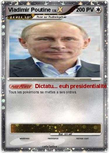 Pokemon Vladimir Poutine