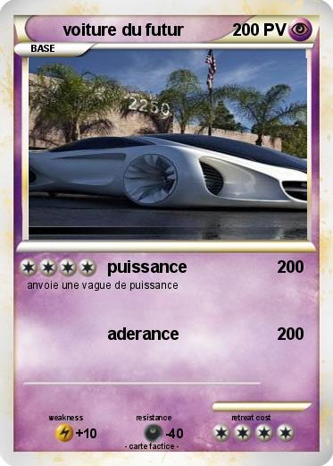 Pokemon voiture du futur