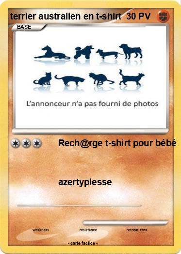 Pokemon terrier australien en t-shirt