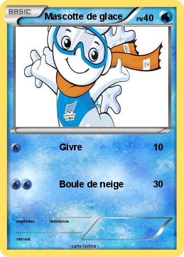 Pokemon Mascotte de glace