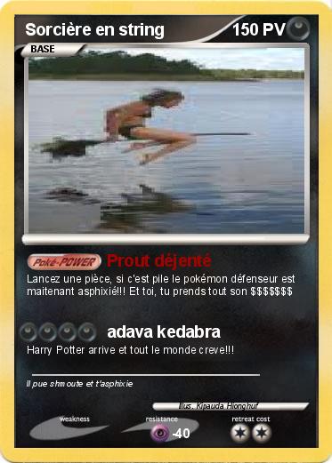 Pokemon Sorcière en string