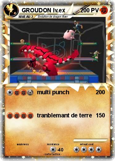 Pokemon GROUDON lv.ex