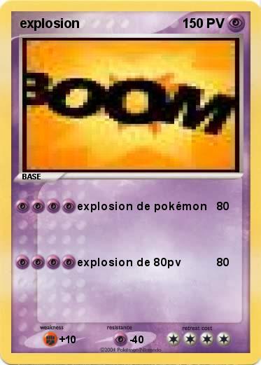 Pokemon explosion