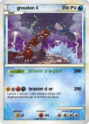 Pokemon groudon X