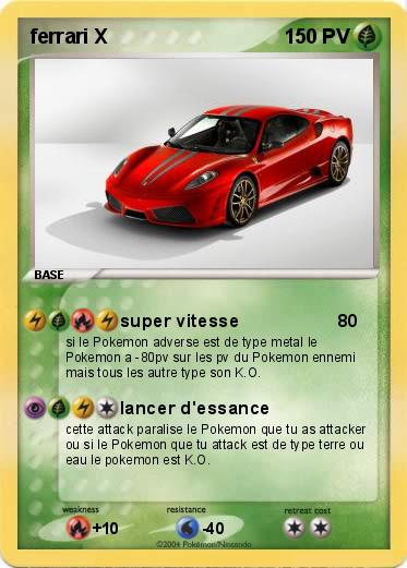 Pokemon ferrari X