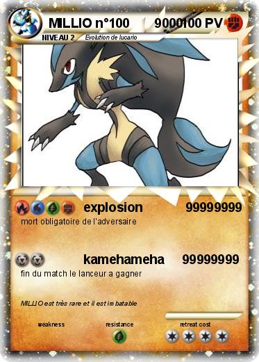 Pokemon MILLIO n°100       9000