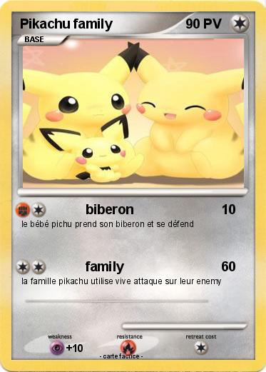 Pokemon Pikachu family
