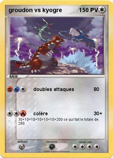 Pokemon groudon vs kyogre
