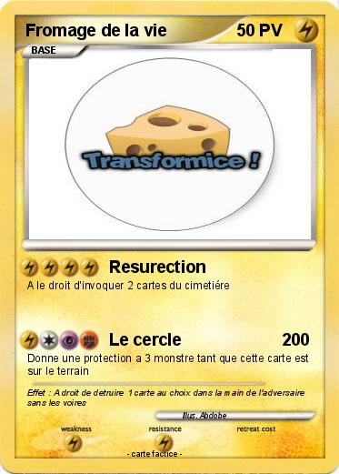 Pokemon Fromage de la vie