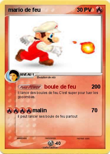 Pokemon mario de feu
