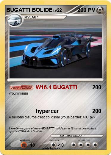 Pokemon BUGATTI BOLIDE