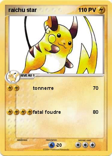 Pokemon raichu star
