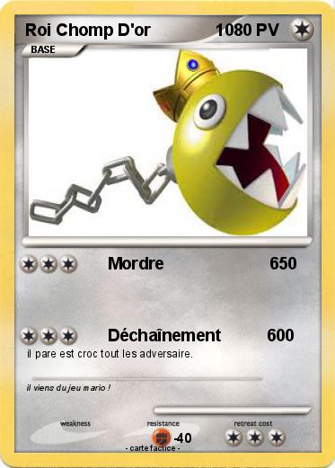 Pokemon Roi Chomp D'or              10