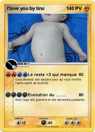 Pokemon I'love you by lino