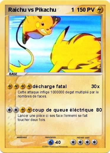 Pokemon Raichu vs Pikachu          1