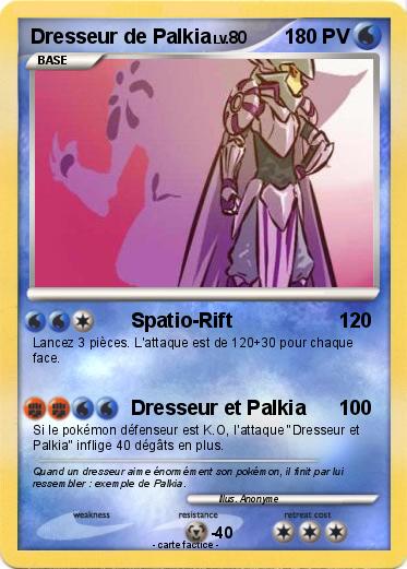Pokemon Dresseur de Palkia
