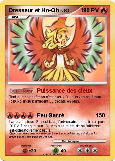 Pokemon Dresseur et Ho-Oh