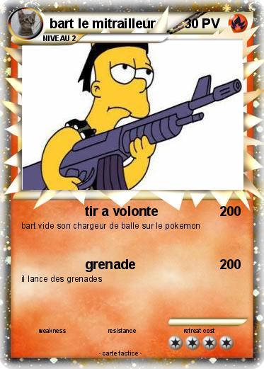 Pokemon bart le mitrailleur