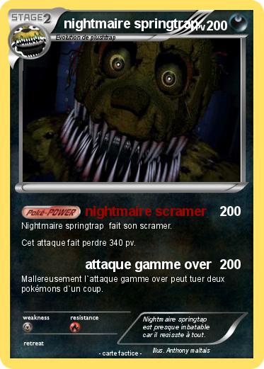 Pokemon nightmaire springtrap