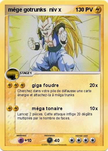 Pokemon mége gotrunks  niv x                                              