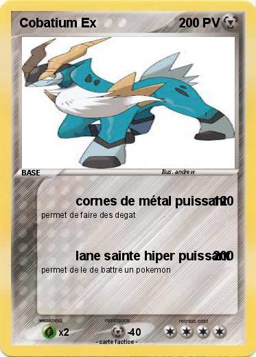 Pokemon Cobatium Ex