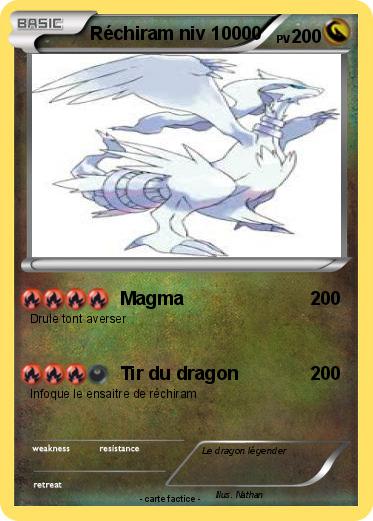 Pokemon Réchiram niv 10000