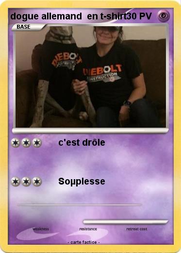 Pokemon dogue allemand  en t-shirt