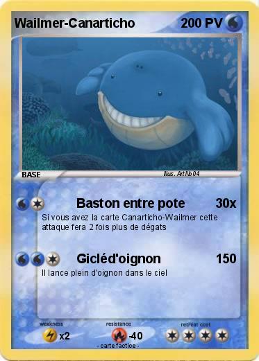 Pokemon Wailmer-Canarticho
