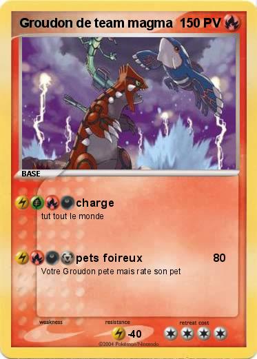 Pokemon Groudon de team magma