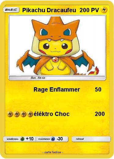 Pokemon Pikachu Dracaufeu