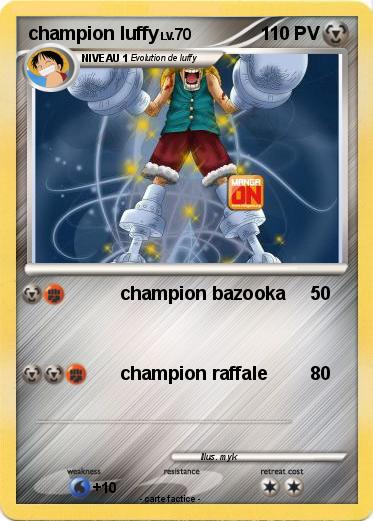 Pokemon champion luffy