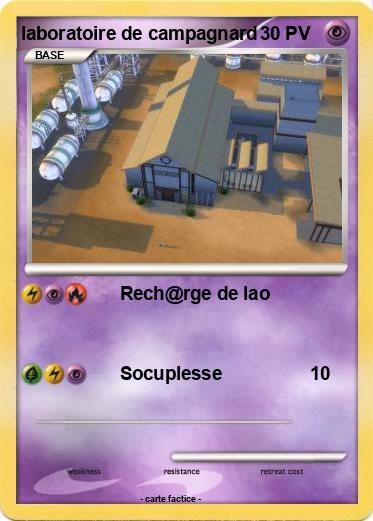Pokemon laboratoire de campagnard